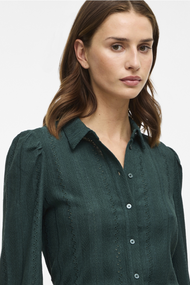 VIZANIA L/S SHIRT - NOOS 14107476 PONDEROSA PINE